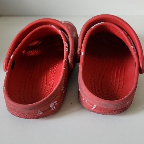 CROCS | Lobster Clogs Slipons Sandals Scarlet Red Mens Sz 6 Womens Sz 8 - Picture 4 of 5